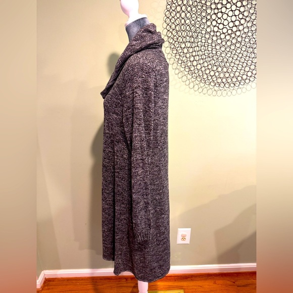 Max Studio Gray Cowl Neck Sweater Dress - Picture 2 of 4